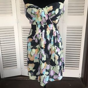 Dress floral black mini Elizabeth and James